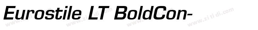 Eurostile LT BoldCon字体转换